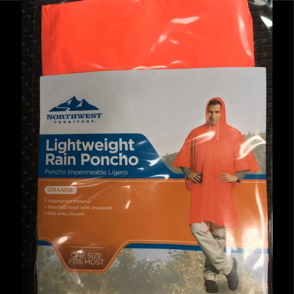 Northwest orange poncho